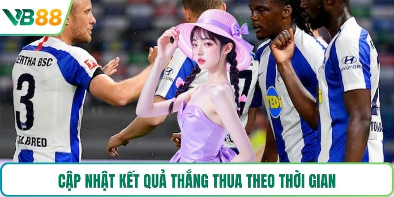 Cập nhật kết quả thắng thua theo thời gian